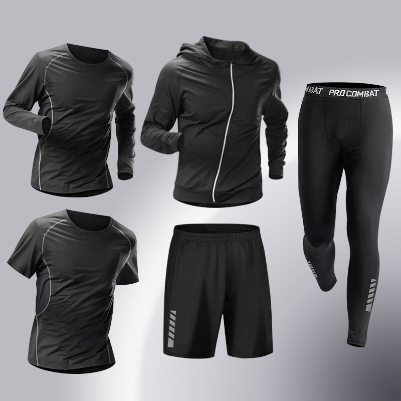 Mens Quick-Dry Sports Suit High Elasticity Training Set