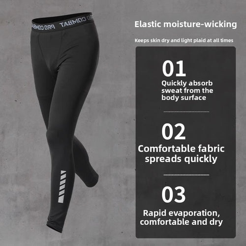 Mens Quick-Dry Sports Suit High Elasticity Training Set