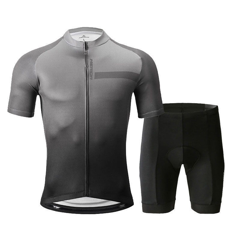 Summer gradient cycling outfit set