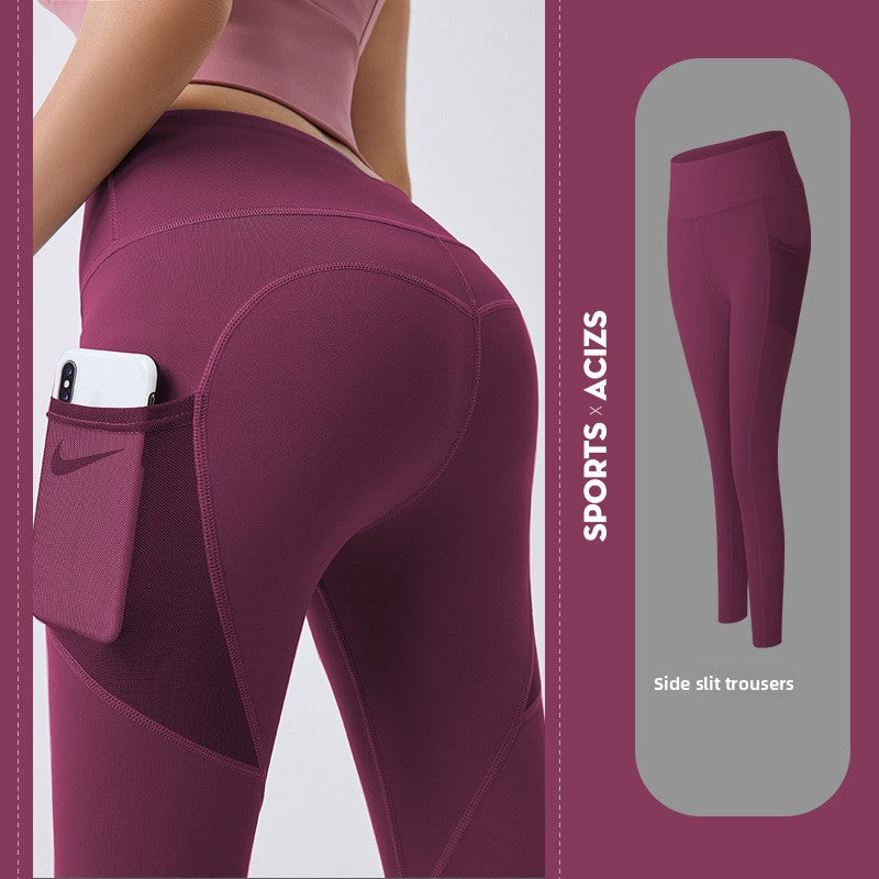 Womens Yoga Pants with Mesh Pockets