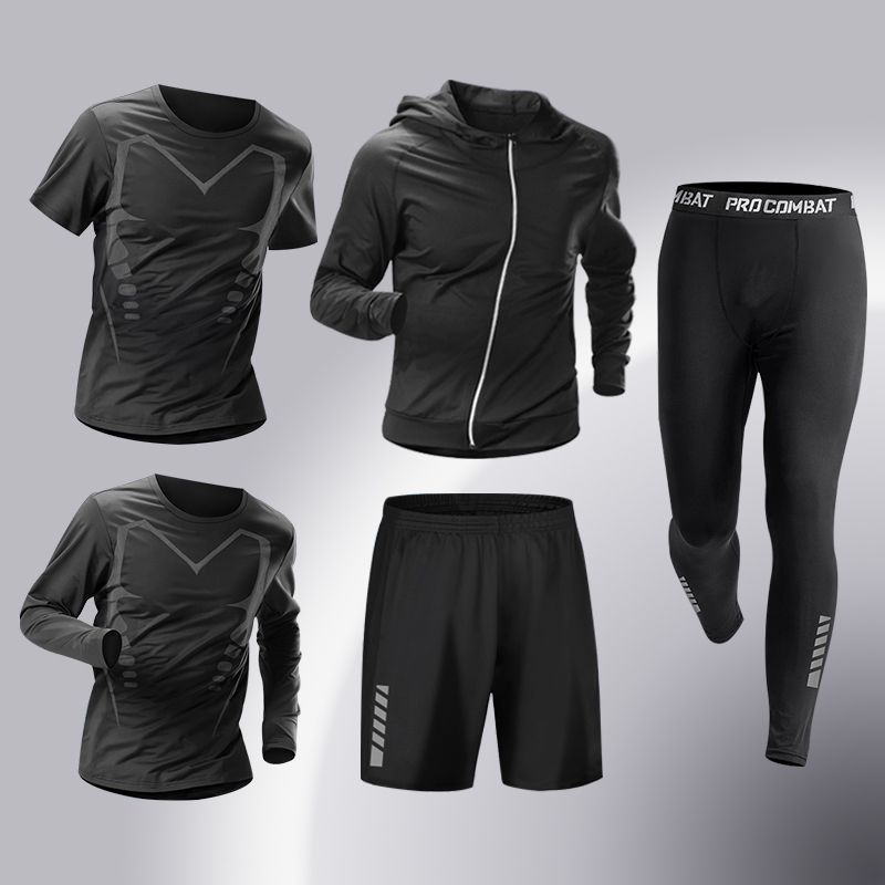 Mens Quick-Dry Sports Suit High Elasticity Training Set