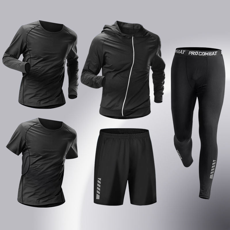 Mens Quick-Dry Sports Suit High Elasticity Training Set