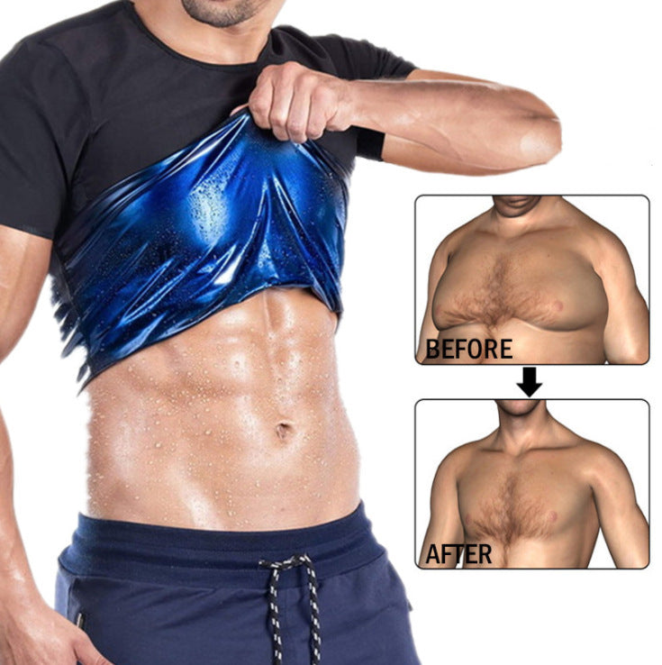 Men's sweat-absorbing fitness suit