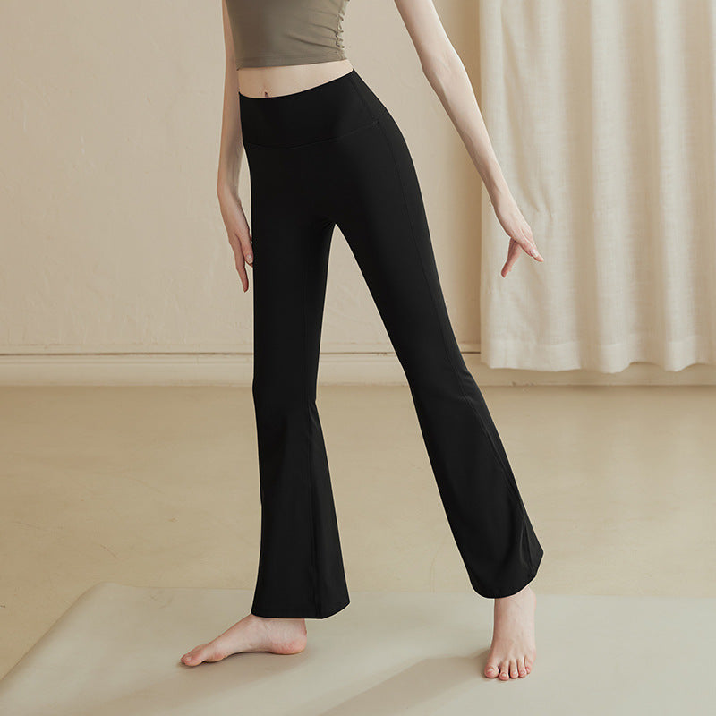 Womens High Waist Flared Yoga Pants