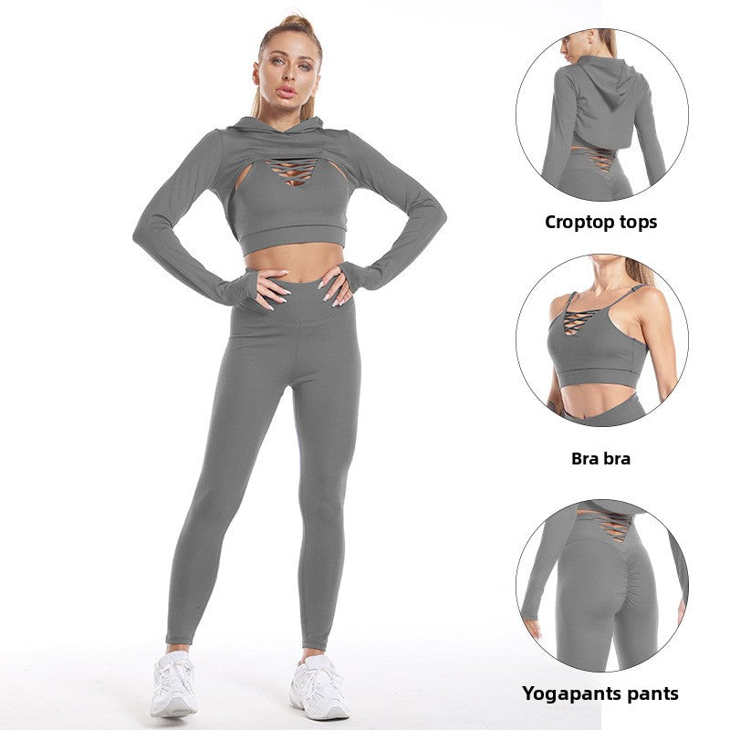 Women's Tight-Fitting Quick-Dry Yoga Suit Set