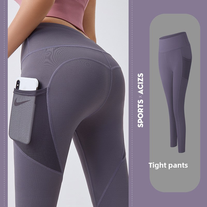 Womens Yoga Pants with Mesh Pockets