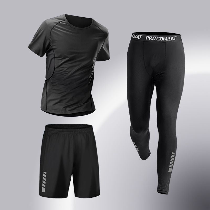 Mens Quick-Dry Sports Suit High Elasticity Training Set