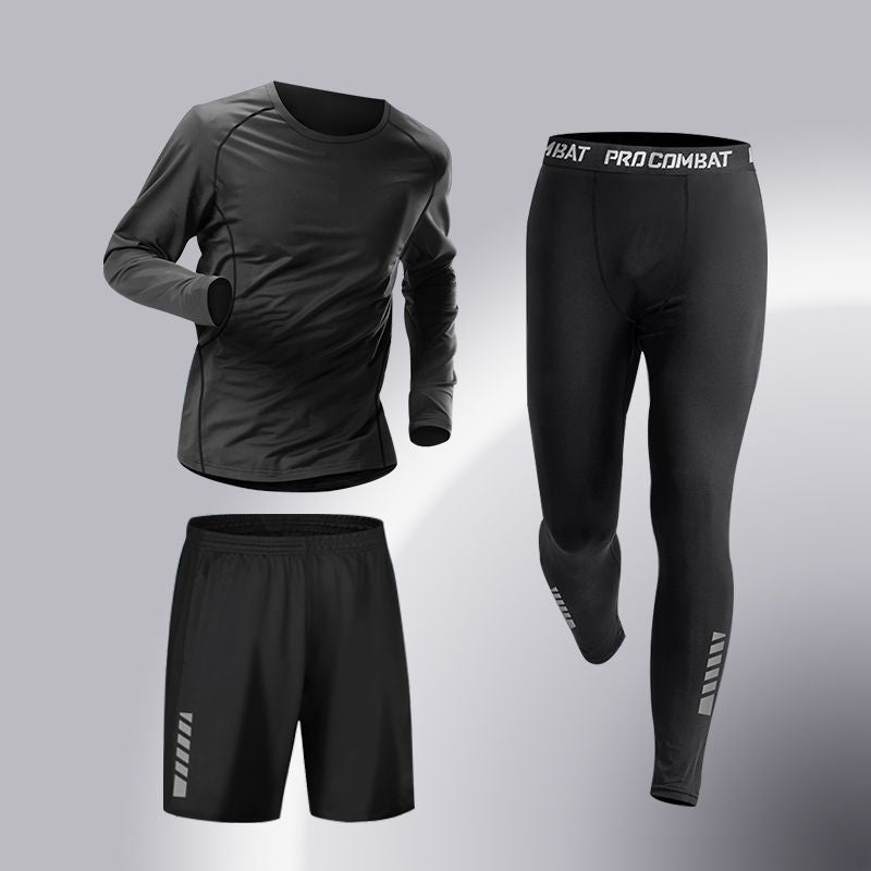 Mens Quick-Dry Sports Suit High Elasticity Training Set